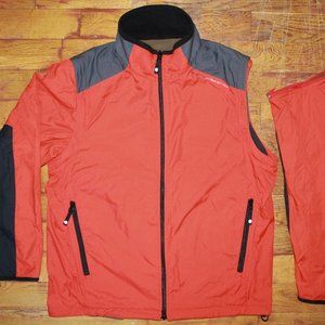 Vintage Nautica Competition Reversible "Removeable Sleeves" Fleece Lined Jacket